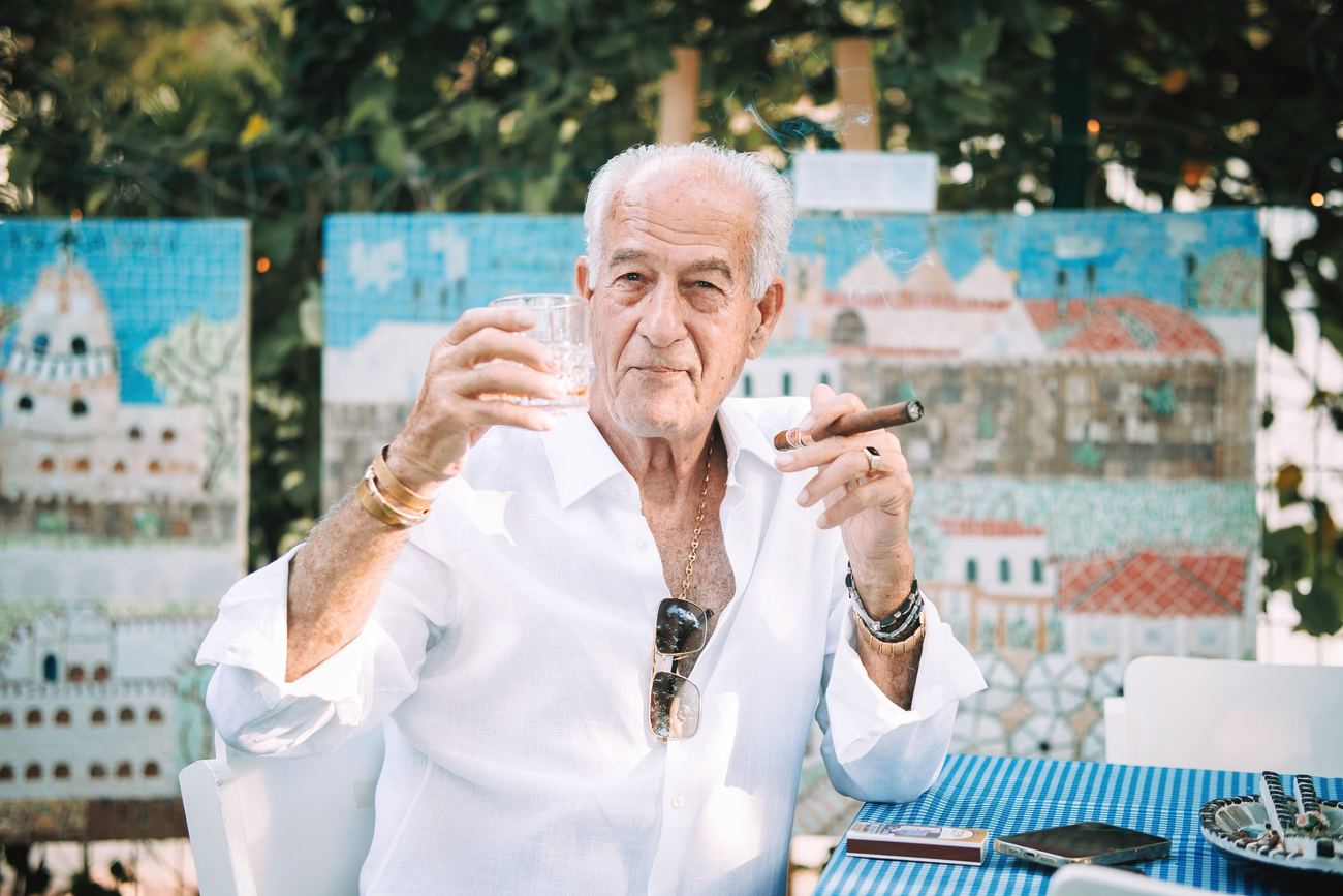 Rami Alon beside “The Walls of Jerusalem”